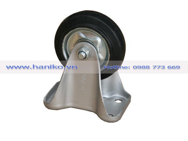 Bánh xe cao su hoa búa phi 130 cố định