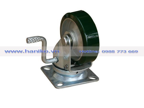 Bánh xe cao su cốt thép Shenpai phi 75 xoay khóa